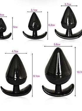 5pcs Silicone Anal Plug Set Anal Tail Buttplug Dilator Expan
