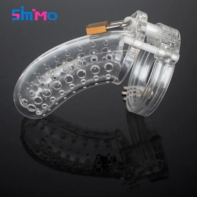 SMMQ Light Plastic Male Chastity Cage Cock Rings 5 Sizes Sma