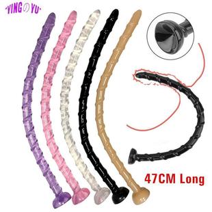 47cm Long Snake Dildo Anal Beads Butt Plug Vagina Dilator An