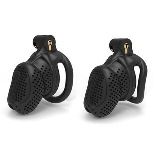 Male Chastity Device 3D Print Bee-hive Design Breathable Coc