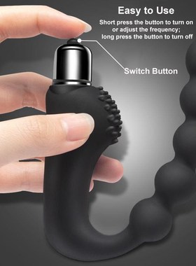 Anal Bead Vibrator Prostate Massager Anal Plug Waterproof 10