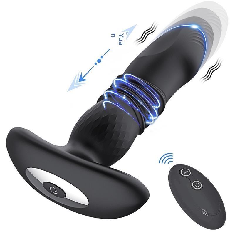 Telescopic Vibrating Butt Plug Anal Sex Toys for Women Vibra
