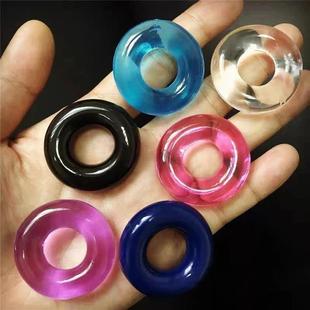 10PCS Doughnuts Cock Rings TPE Silicone Durable Penis Ring A