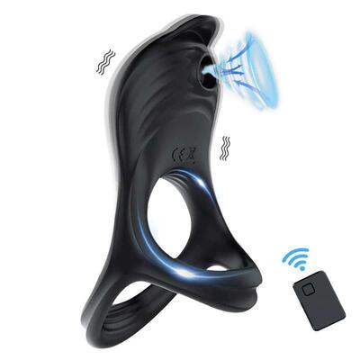 Vibrating Suck Sex Toys for Couple Men Penis Ring Vibrator