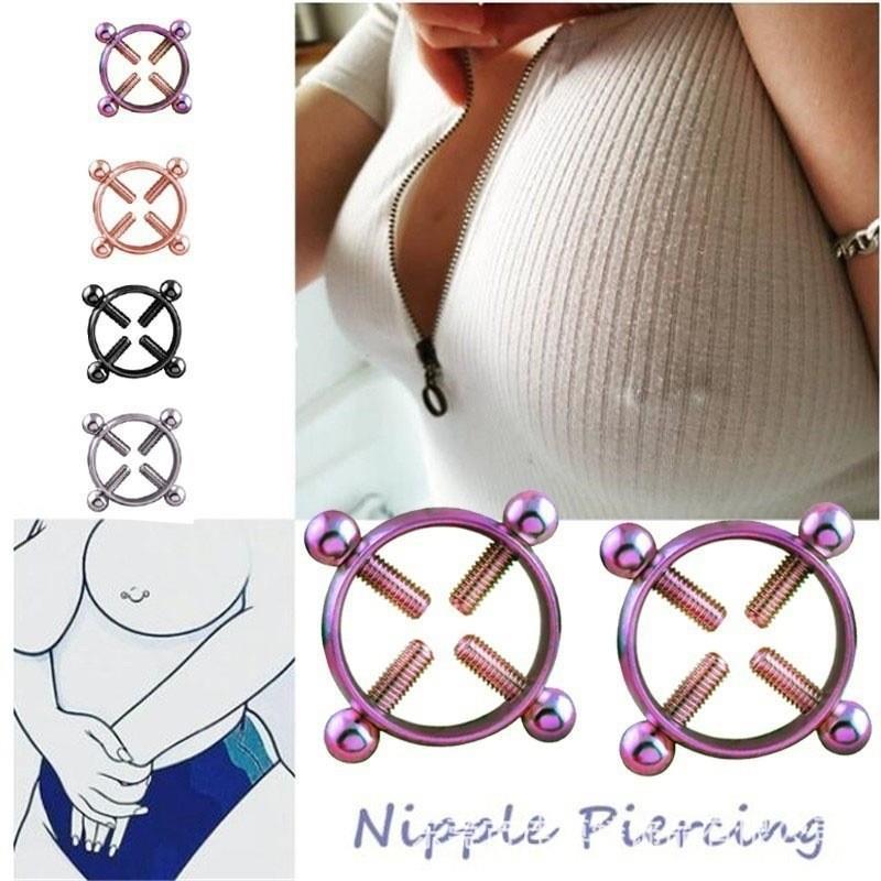 A Pair Erotic Toys Adult Games Nipple Stimulator Stainless S