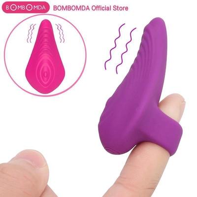 Silicone Female Flirting Sextoys Bullet Finger Vibrator wome