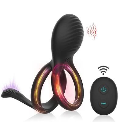 Male Penis Vibrator Wireless Cock Ring Men  Sex Toys Couple