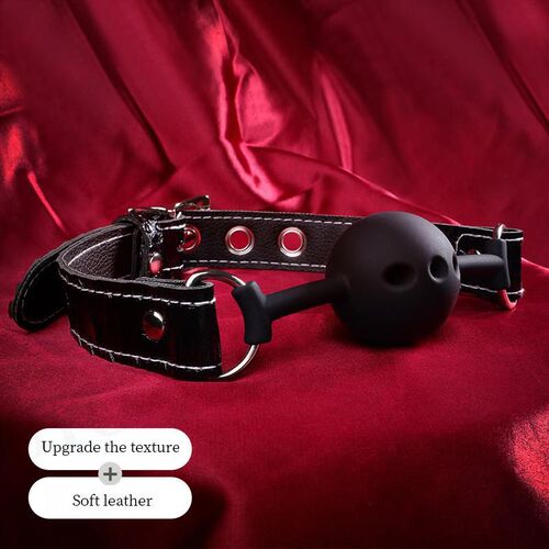 BDSM soft silicone open ball binding slave openwork ball gag