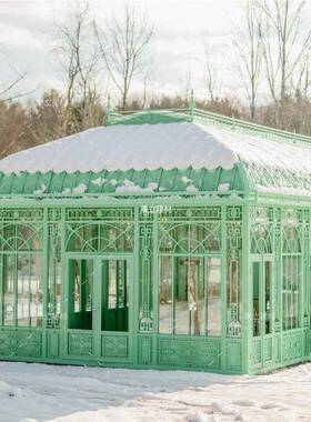 阳别墅铁艺阳光房露天花园遮GCI隔热隔音式遮房阳露台茶室欧玻璃