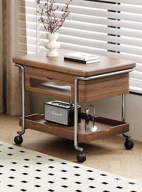 中古小DNX车厅可移动折带轮可移叠动小推桌升降推茶几边客几