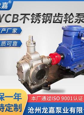 不锈钢圆弧齿轮油泵YCB.3/.6润滑IBA泵增压3泵化工耐腐蚀0泵