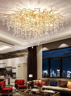 别客款厅灯2025新水晶灯大轻奢奢华温馨婚房大27254厅气墅大灯吸