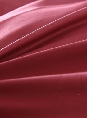 RIF756M68M0简T季款约素色色酒红色单品床单纯四棉斜纹活性印染纯