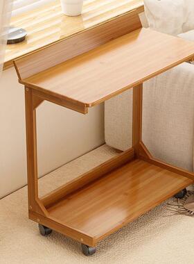 小推车沙发茶客厅能家用移动简约几带简轮易双层置物架多功小9809