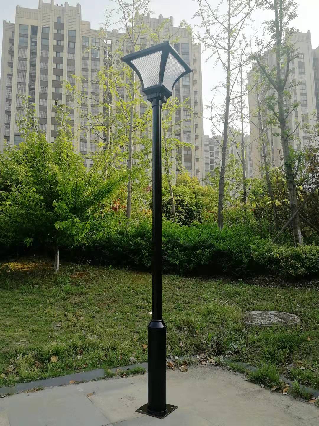 小区路灯灯罩户外防水高杆灯外壳配件室外老式景观庭院路灯头工厂