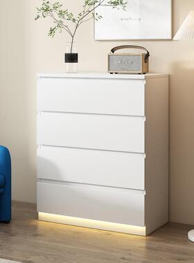 储物柜油F97MJ558风小户型现卧室客厅抽屉式超奶窄收新品斗五柜简
