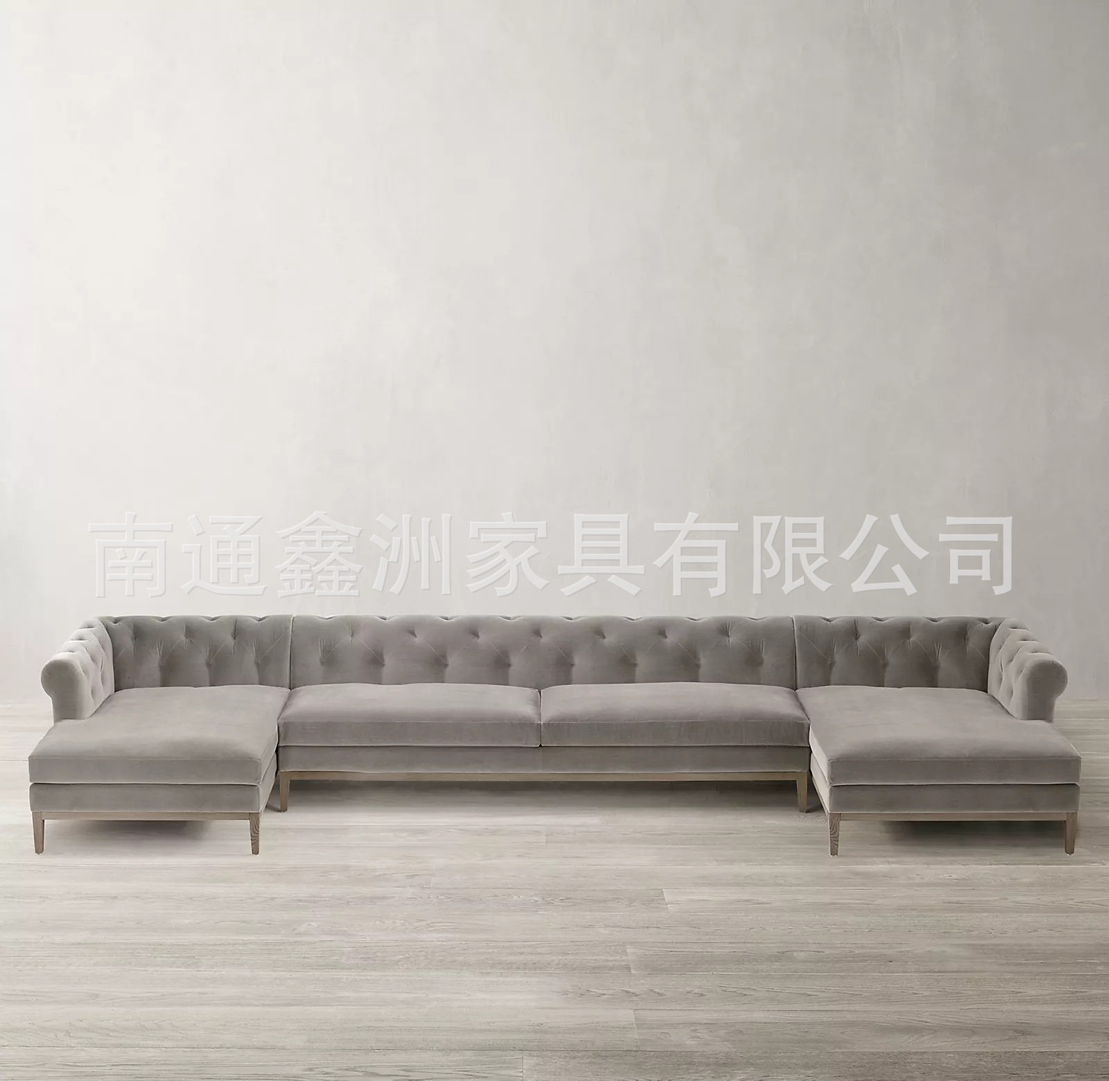 美式乡村棉麻小户型沙发