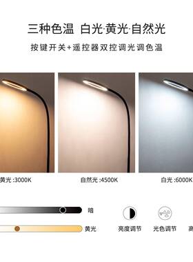 好光LD客厅沙发E控遥落地灯圆盘眼底座卧室调光调色床头落D301B01