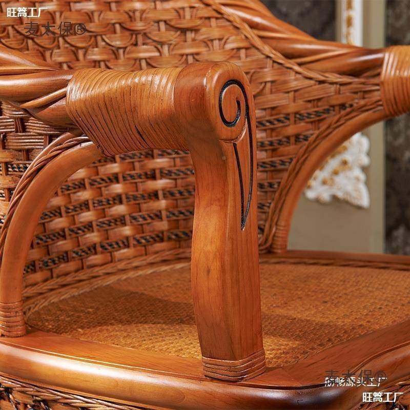 藤椅天然真藤编单靠背椅台人休闲家用实木滕椅椅老人阳NGU椅藤麦,商业/办公家具,商用藤编家具,淘宝优惠券,粉丝福利购,淘宝优惠卷