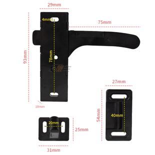 房车门锁配沙门把手锁内房车门锁房车改装337件美式房车门沙锁