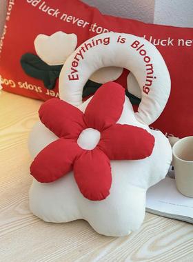 人结婚压床朵喜字抱枕新婚公沙发送新BAA花红色婚房仔布置婚庆靠