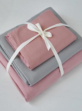 轻奢风四件套新6支长RHT绒棉秋冬款全棉纯双拼三件套床上用0色品