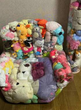 #眸VWC透明拉绳发套创塞娃娃透沙明沙发意娃娃玩具外玩偶收纳拉