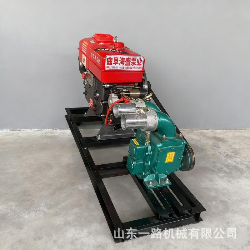 18马力柴推油机齿四轮车式抽粪直泵直吸排污无品牌/水泵淬火钢吸