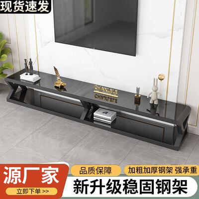 客厅电柜璃化玻客ZIG厅柜简约现代视茶几电视柜组合铁艺钢烤漆茶