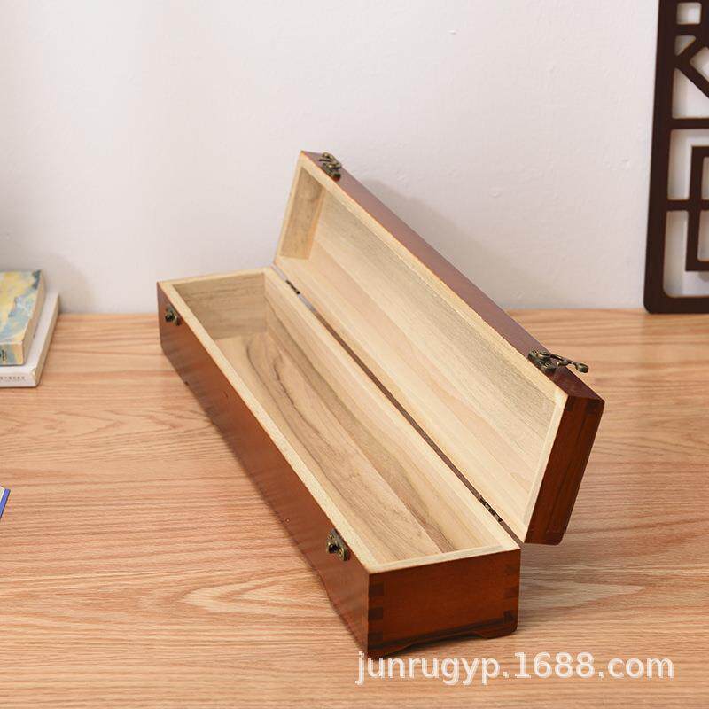 复字画盒古质字画收盒国画山水画樟纳木盒创意卷轴包装锦盒香木画