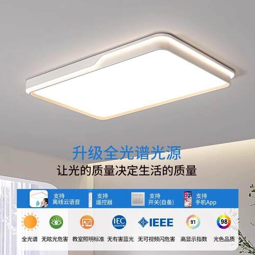 客厅吸灯现代简约大气2卧025新款室主灯广东中山灯le862具d顶灯灯