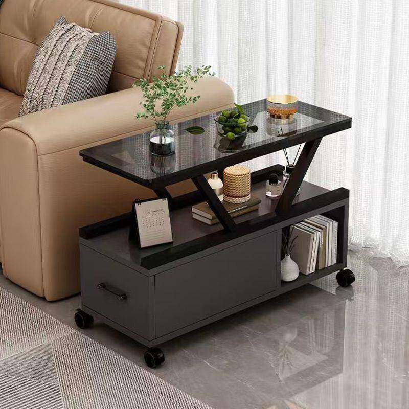 沙发玻璃边几家用客小子茶桌几动轻奢可移桌子UZW角几厅柜置物柜