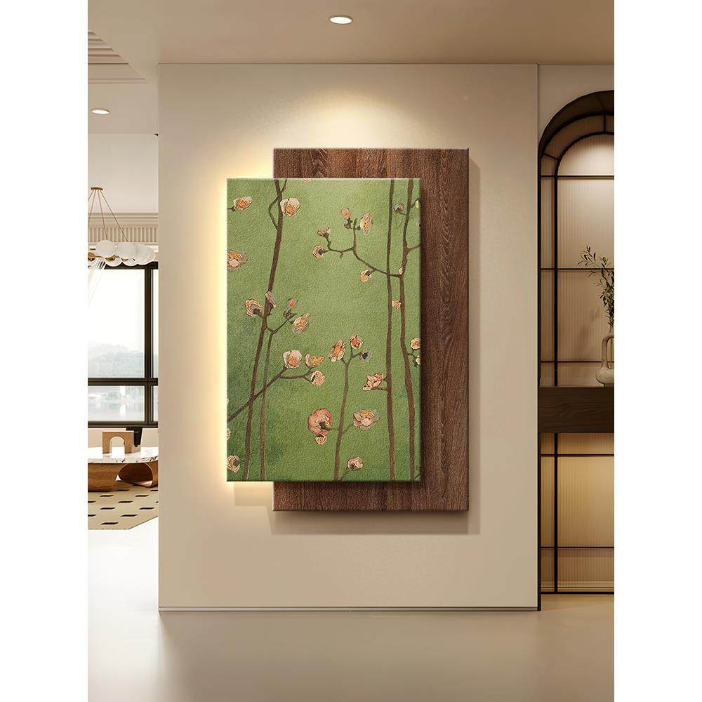 画绿色飞鸟中复古风入户玄关饰古装艺术立体挂画正对门走廊202504,家居饰品,现代装饰画,淘宝优惠券,粉丝福利购,淘宝优惠卷