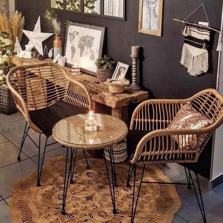 外餐椅休闲桌椅组合铁艺桌庭椅阳台YH-1闲休椅院藤户椅三件套家用,商业/办公家具,商用藤编家具,淘宝优惠券,粉丝福利购,淘宝优惠卷