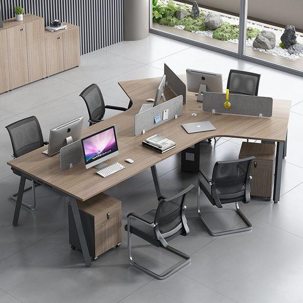 职员办公工位简约现代6DDF员工电桌桌椅组合3/5/脑人位办公屏风卡