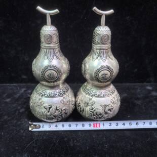 仿古做旧四大室神兽铜葫铜葫芦芦件件空心卧家居挂装饰品福禄摆工