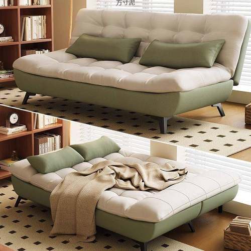 朵奶油风小户型GVX人懒沙发客厅2025新款折沙叠两用发云床出租屋