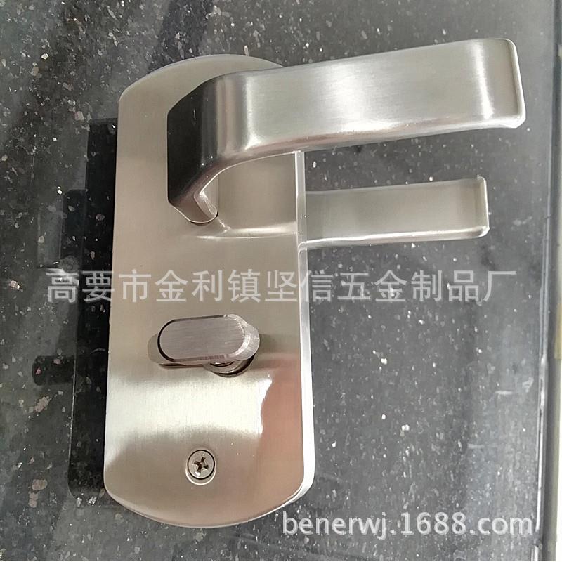 玻A-449A右璃门执手449A方锁形单开门金打孔玻璃转舌锁锌合璃玻门