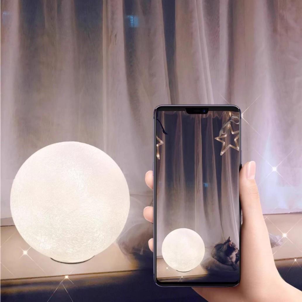 树脂氛围月球球落地灯艺术设计师灯客厅阳月台灯温馨浪IJX漫卧室