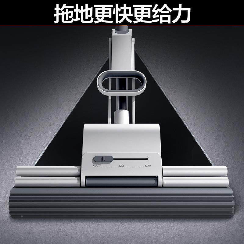 2035825新款海吸水绵免手洗拖懒人胶家用棉式拖拖把头地拖一布净