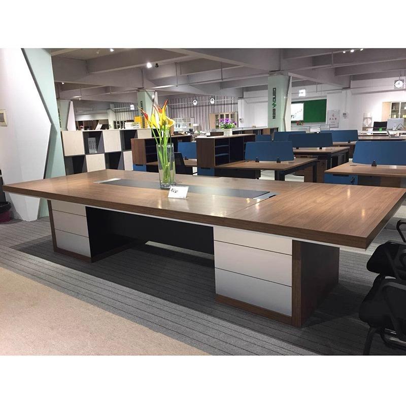 议桌桌办会公家具木接待桌椅全组VYP合简约现代长大桌子工作台洽