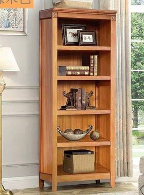 美式实书柜儿童书架XBI木多地式中海层中书橱做旧组古典书架包邮