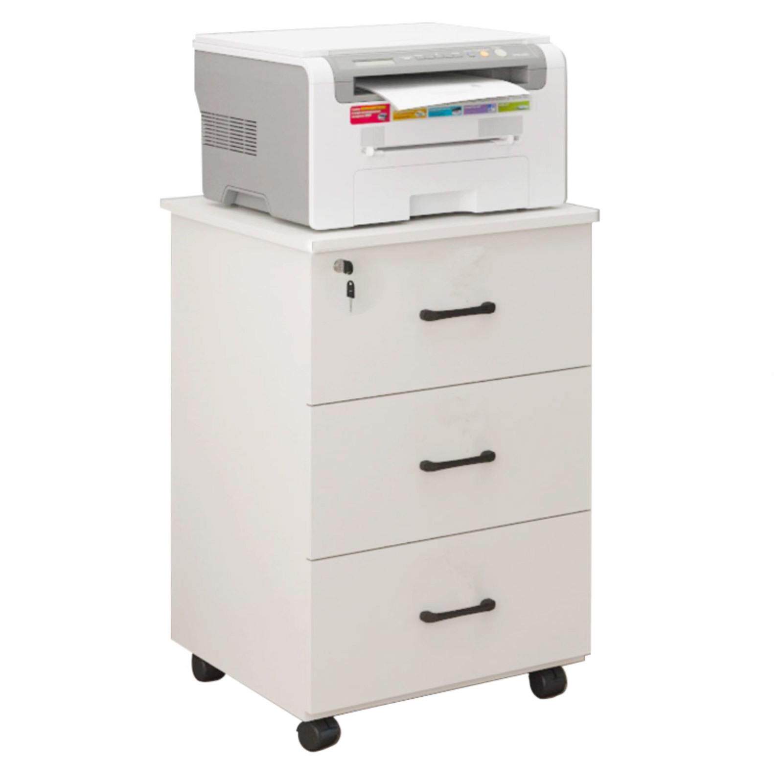 办公文件柜三抽矮柜厂公家销桌底带轮组GQK活动直柜带锁办合柜