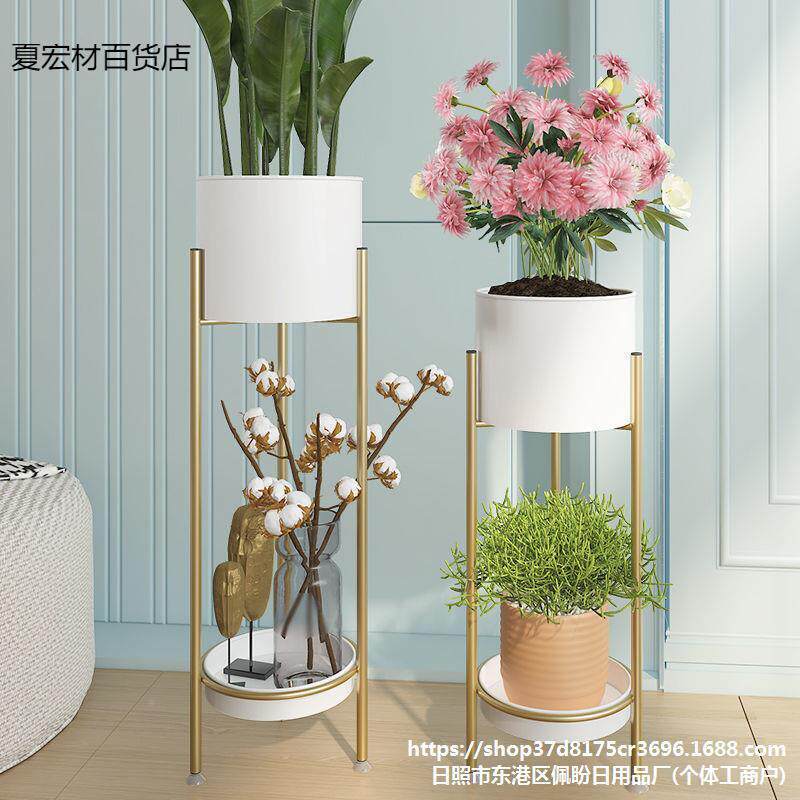 菜NZH种架客子台多阳层铁艺花架子厅花盆架室内家用置物架植物架