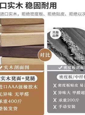 实木叠凳家居多功矮凳餐厅凳卧能边室圆凳椅叠子75938轻奢板凳新