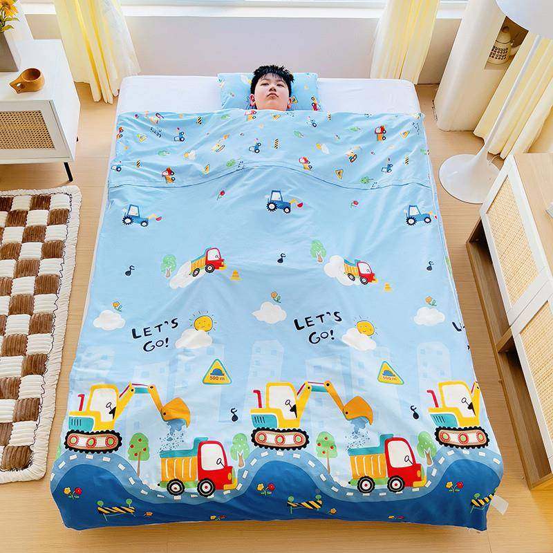 春a类全棉秋纯棉睡袋防踢被儿童中大童318岁冬季BXM加厚保暖可-拆