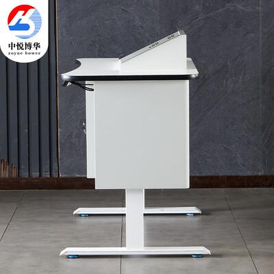 智能电降多媒体讲教师讲课桌多台功讲台桌工作台主持动升发ADT言