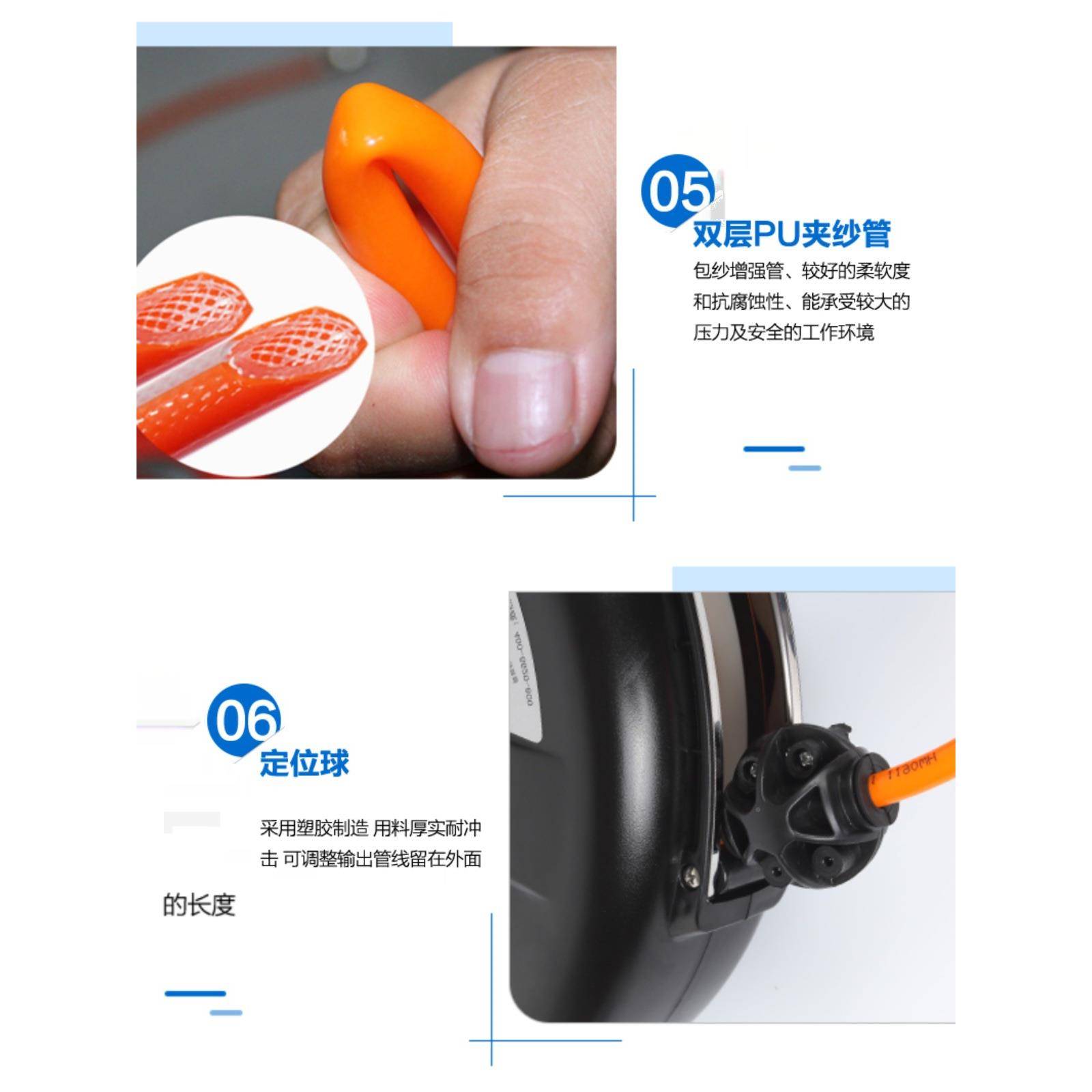 气鼓电鼓自动伸缩管器气管汽电水修气鼓式收缩汽车悬GIU挂卷式收