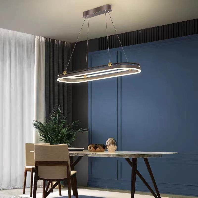 餐SD-54厅灯轻长奢创意个性设师艺术椭吧台饭厅现代简约计圆形条,家装灯饰光源,智能吊灯,淘宝优惠券,粉丝福利购,淘宝优惠卷