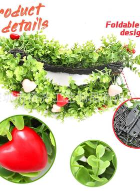 跨境季热销春花人节爱心环花环情挂件室内外门挂装JBN饰爱心花环